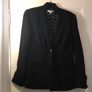 Cabi black blazer lightweight with mandarin collar